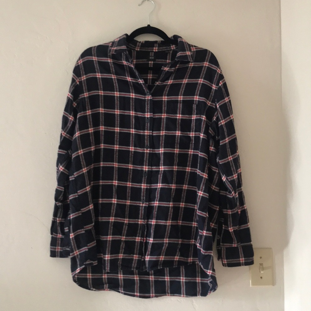 COPY - Uniqlo Blue/Red Plaid Shirt